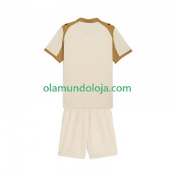 Camisola RC Lens Criança Equipamento Terceiro 2025-2026 Manga Curta